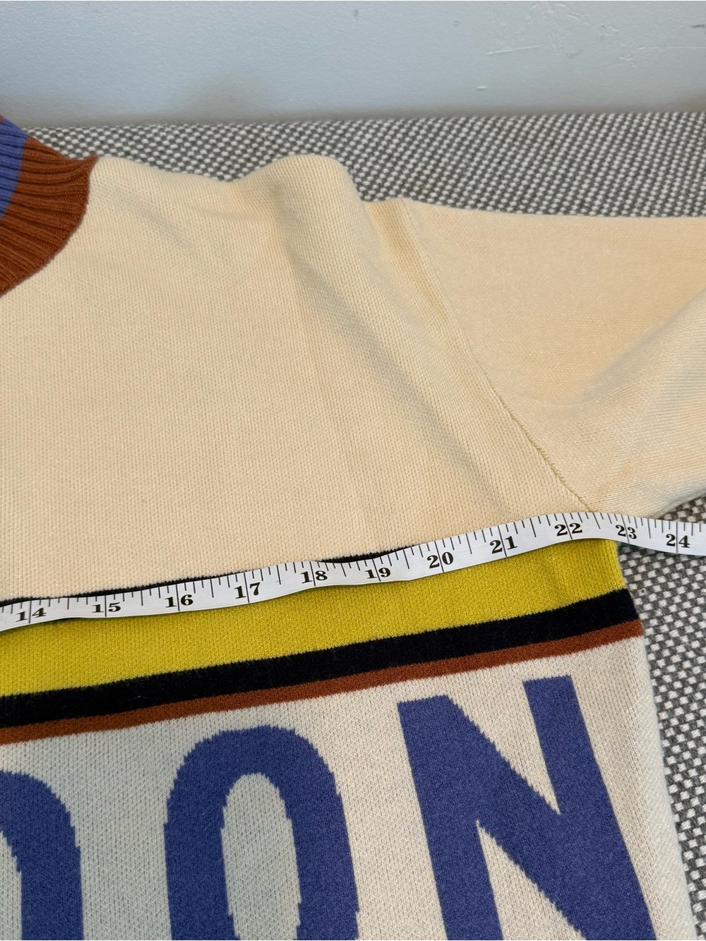 Anthropologie The Montana Mock-Neck Half-Zip Sweater by Maeve XS Brown Motif - Picture 9 of 10